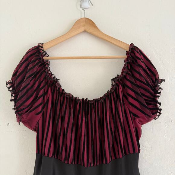 Spirit Halloween Lady Of The Sea Costume Size 1X Sexy Pirate Lace‎ Dress Ruffle - Picture 2 of 10